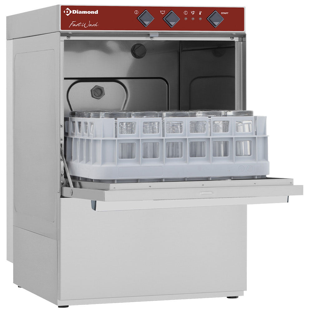 Glasdiskmaskinsinsats 400x400 mm + vattenavmjölkningspiller
