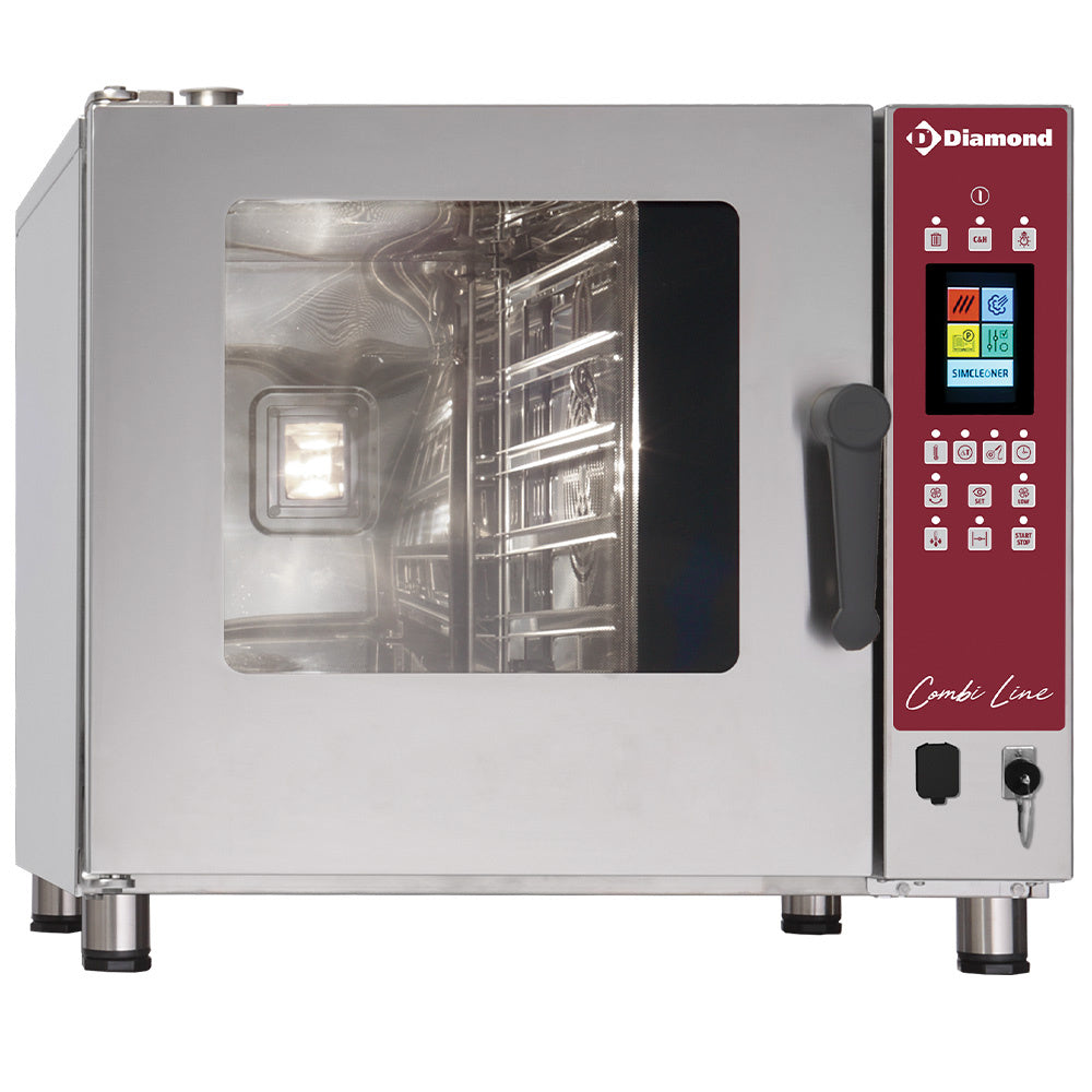 Elektrisk ugn, TOUCHSCREEN ång-/konvektionsugn, 5x GN 1/1 - AUTOMATISK RENGÖRING
