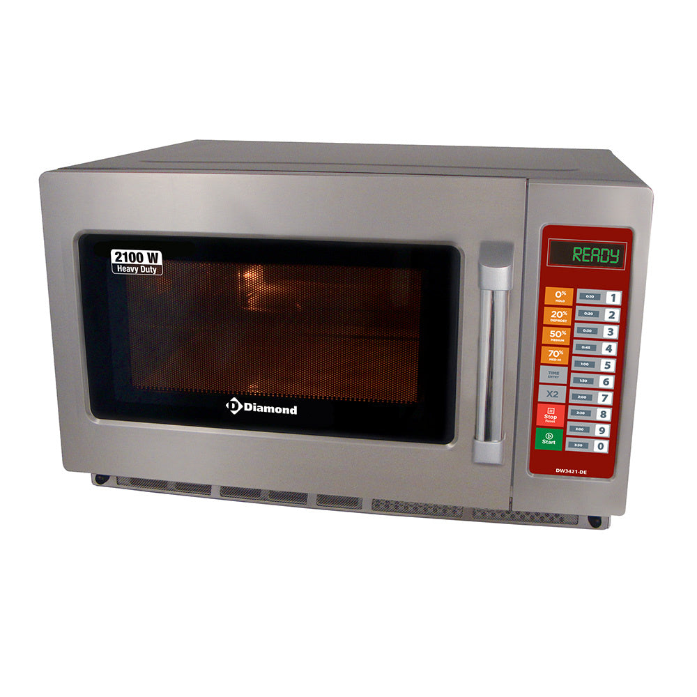 Mikrovågsugn i rostfritt stål, (GN 2/3), 2100 W. (34 L), digital.