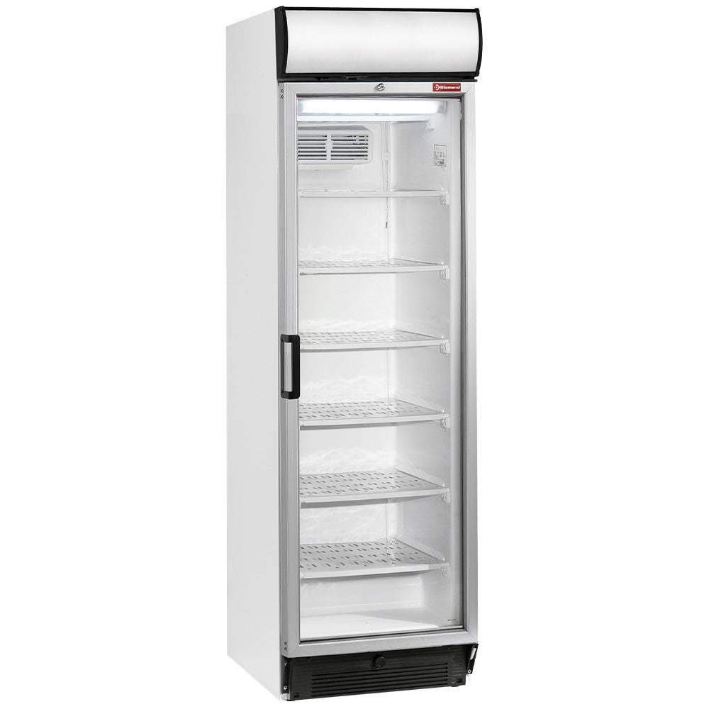 Statisk/ventilerad negativ temperaturdisplay, 380 liter, ljuslåda