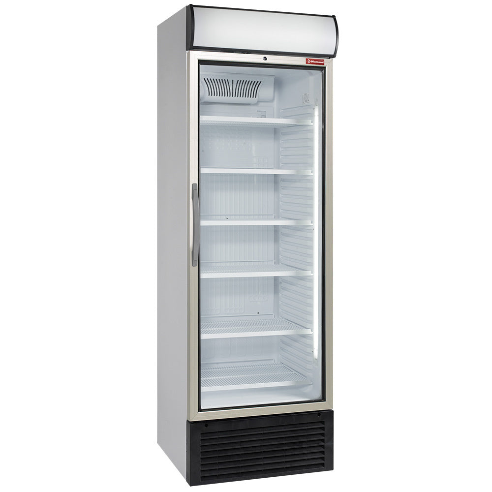 Ventilerad positiv temperatur-display 500 liter, med belysningskasse