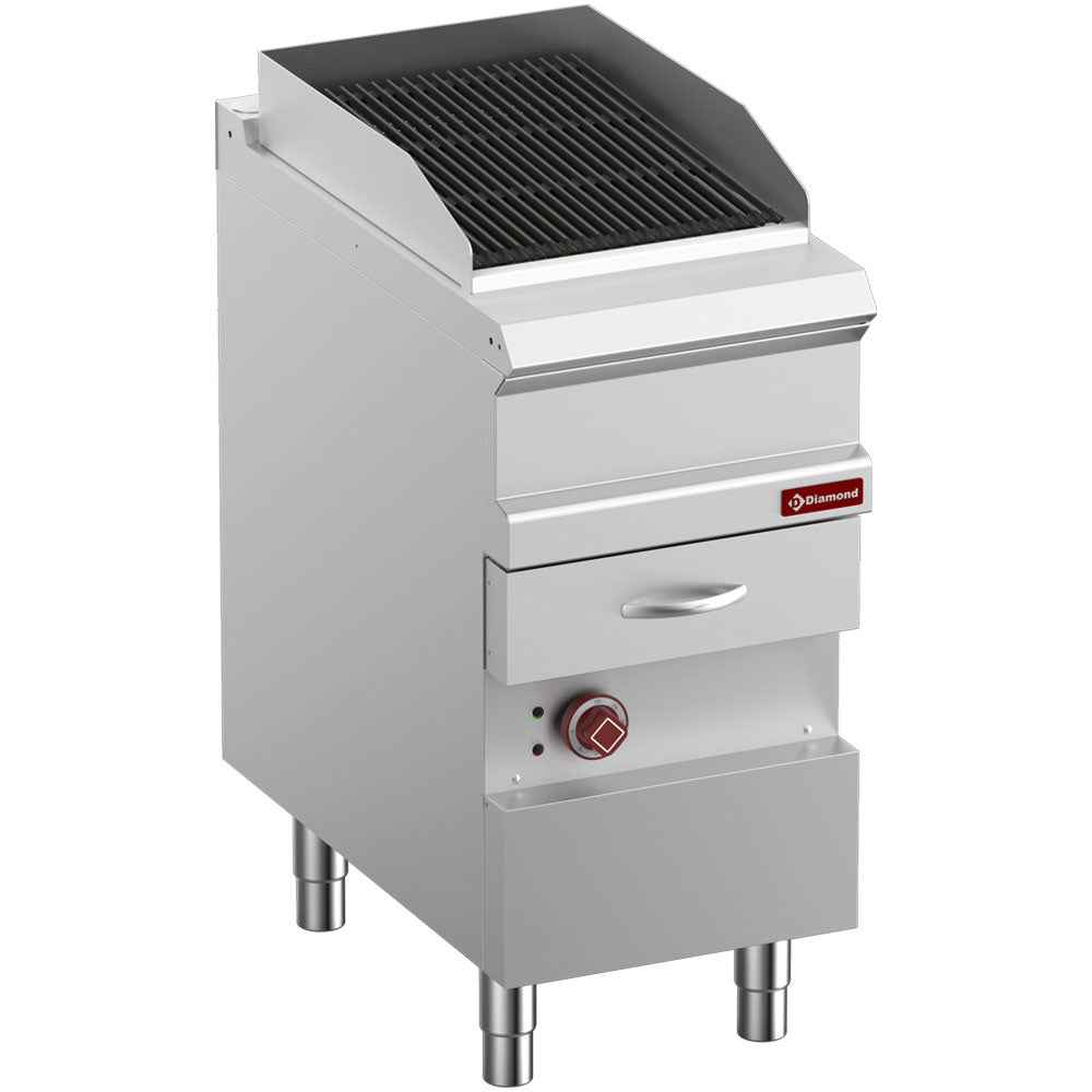 Elektrisk ånggrill, modul 1/2, gjutjärnsgaller "dubbelsidig"