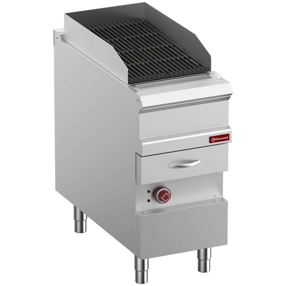 Elektrisk ånggrill, modul 1/2, gjutjärnsgaller "dubbelsidig"