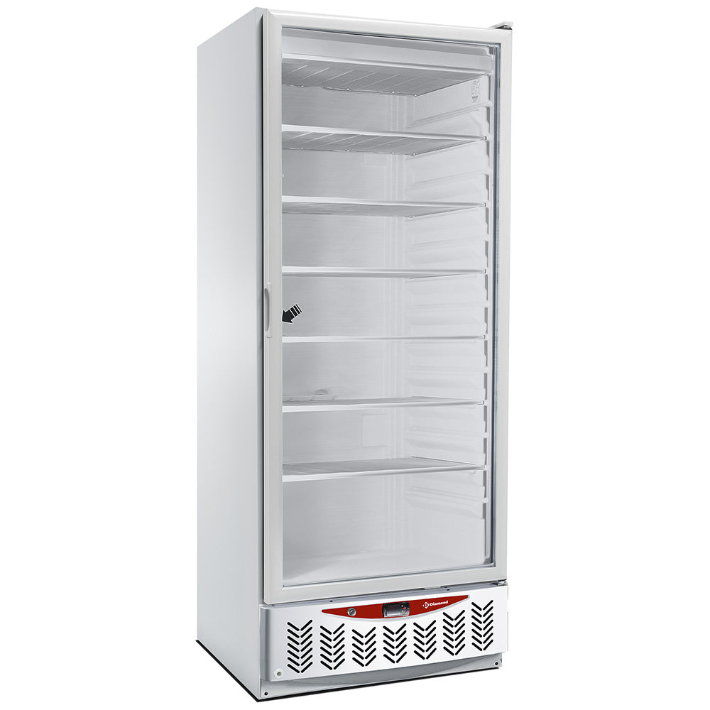 Frysskåp, glaslucka, 525 liter, GN2/1+600x400, vit