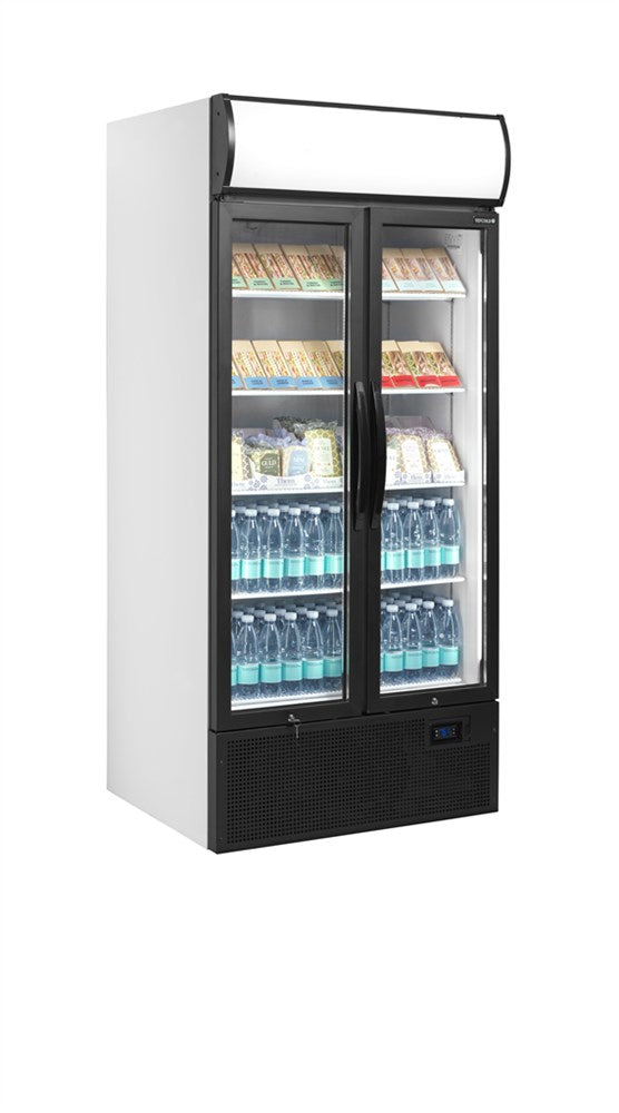 Displaykyl - 2-dörrars med ljus topp - 707 liter - FSC890H