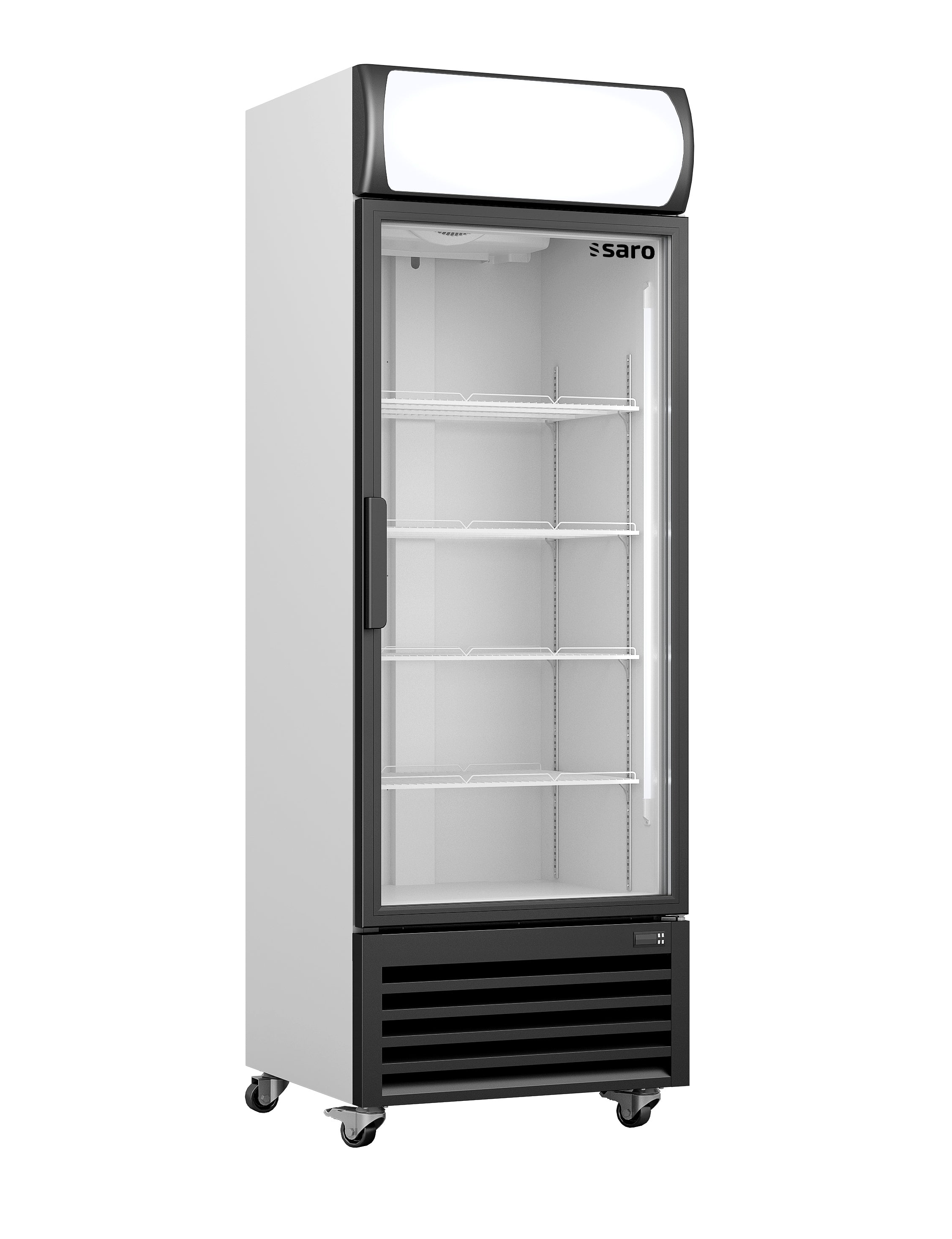 Saro Kylskåp - Professionell med glasdörr + kapell - 370 liter - modell GTK 370