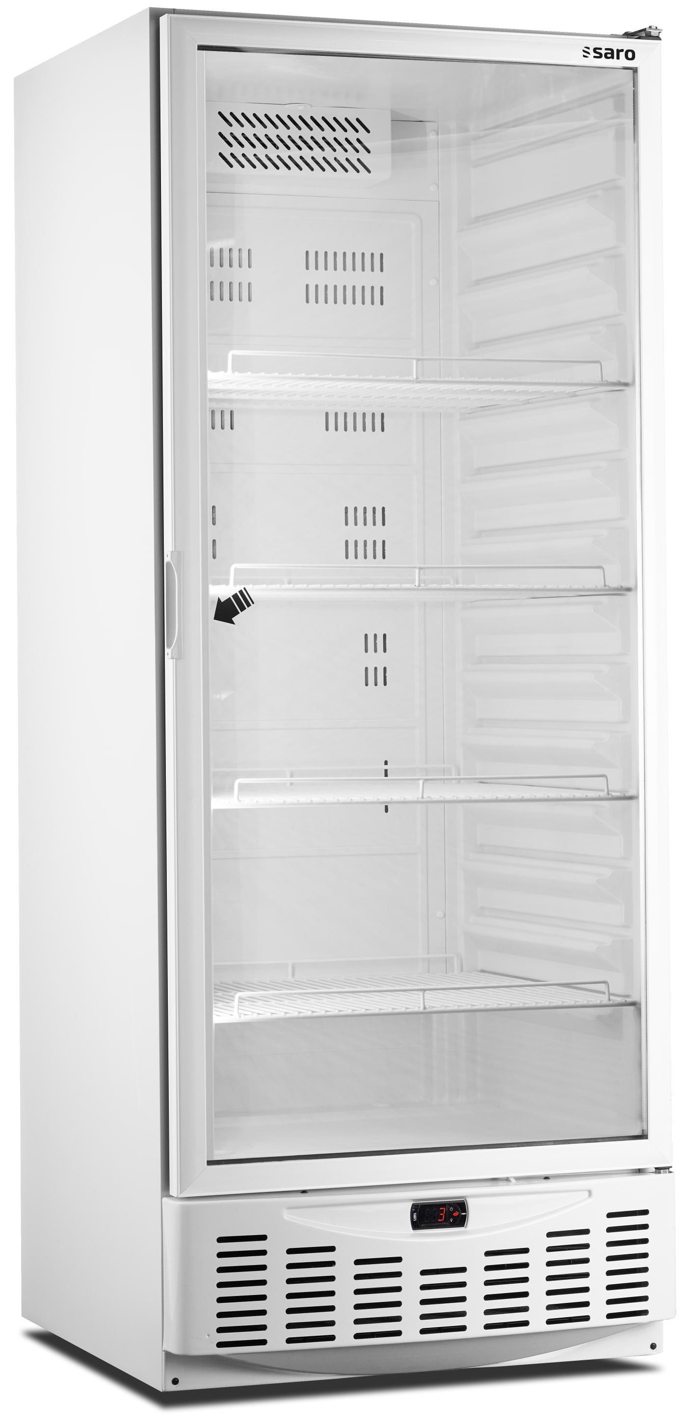 Saro Kylskåp - Professionell med glasdörr modell MM5 PV - 525 liter - GN 2/1 600x400 mm