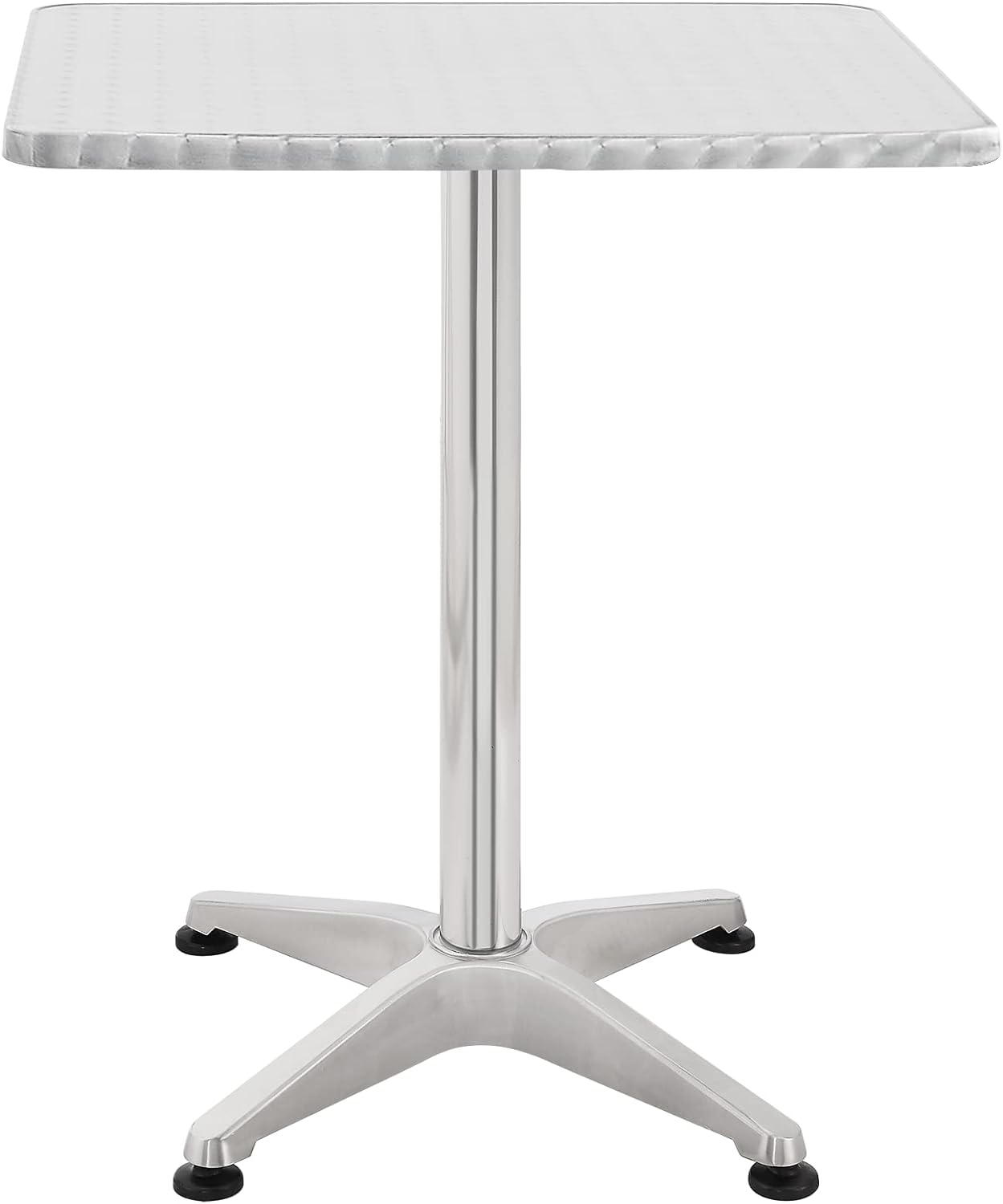 Soffbord - 60x60 cm - stål - hopfällbart - 2 st.
