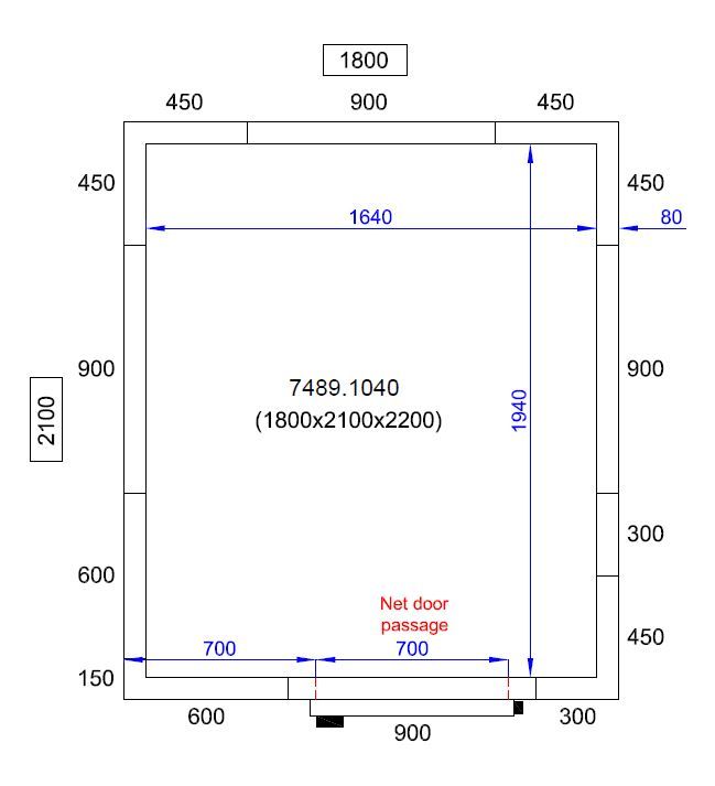 Cold Room / Freezer Room - Proline - 150 x 210x 220 High