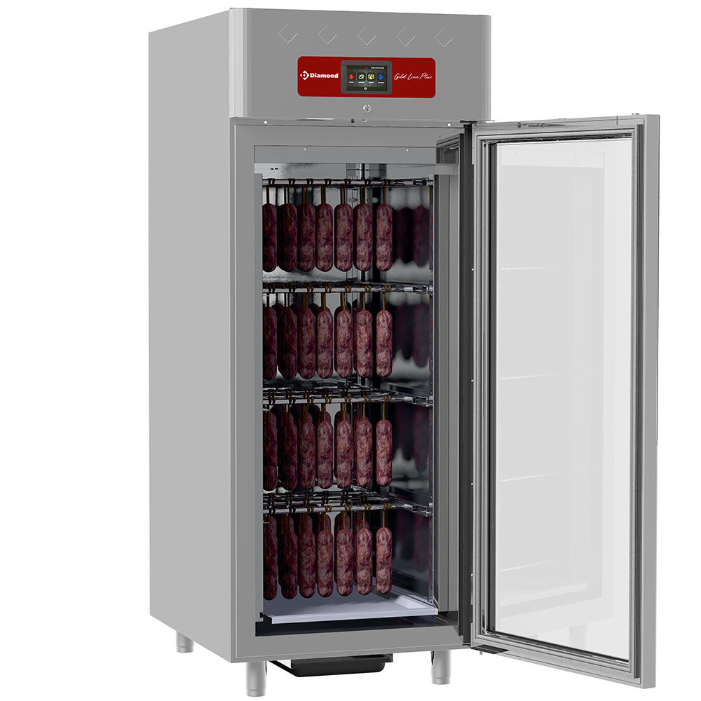 Ventilerad jäskammare 850 liter, 1 glasdör 20x GN 2/1