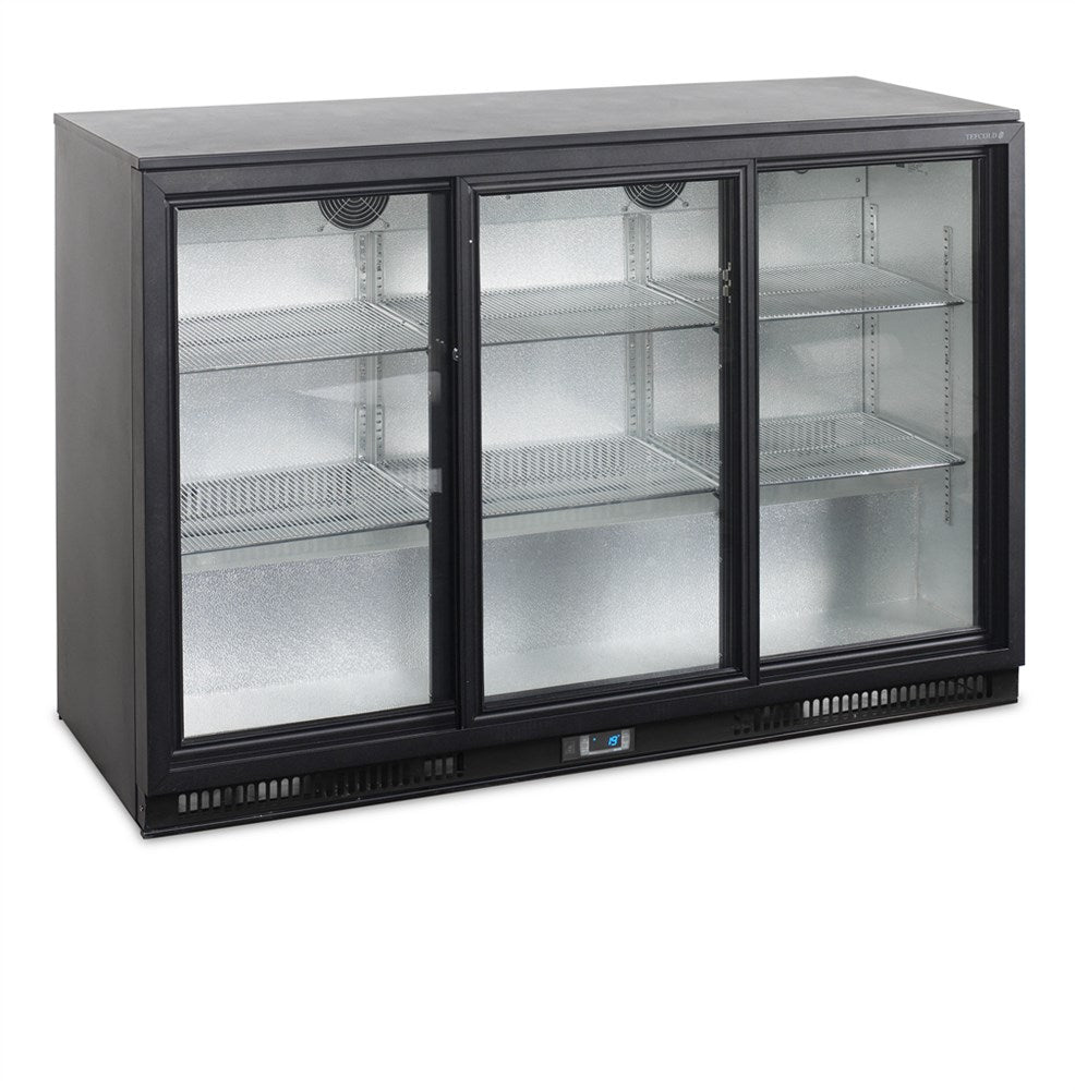 Backbar / Bar kyl - 3 skjutdörrar i glas - BA30S-3