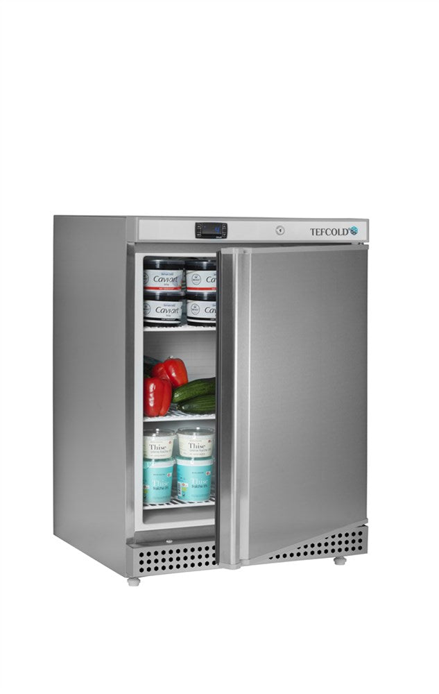 Lagringskylskåp - rostfritt stål - 130 liter - UR200X1