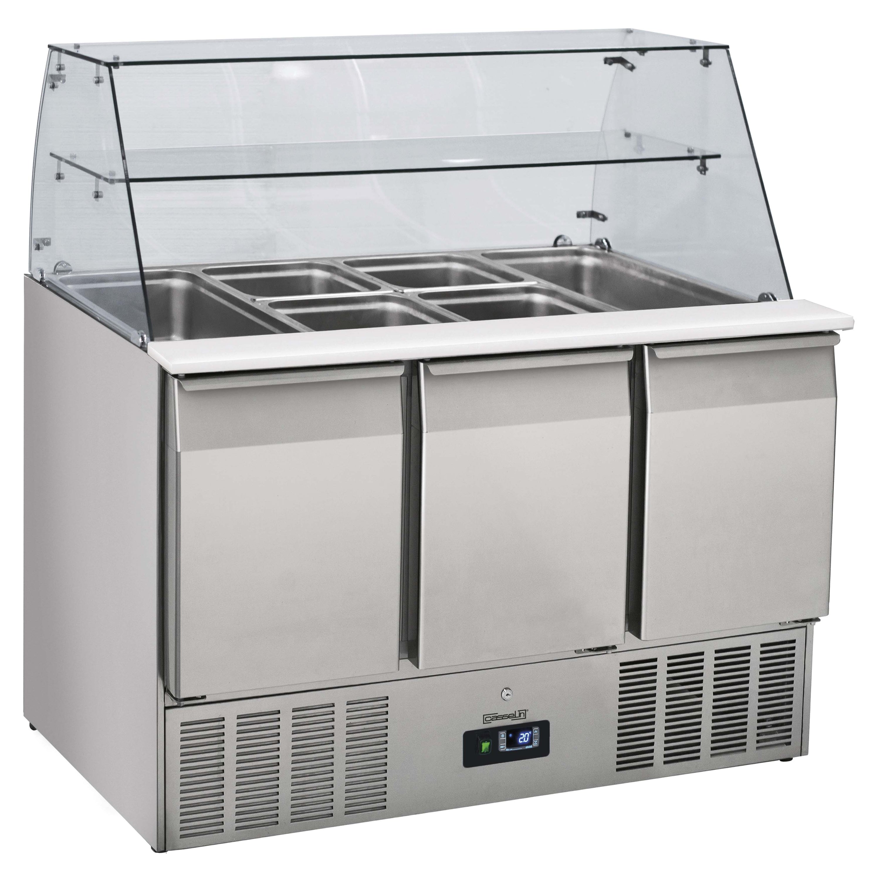 Smörgåsbord / Saladette - 3 dörrar - 4 x GN 1/1