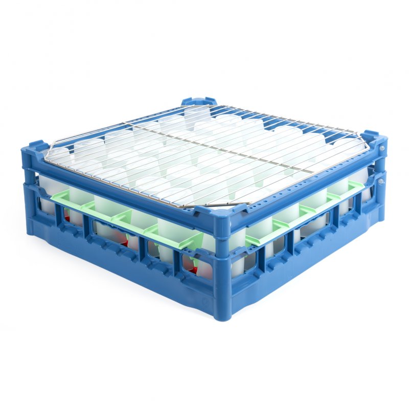 Diskbricka för plastglas - 50 x 50 - 36 glas - Ø70 x 120 mm