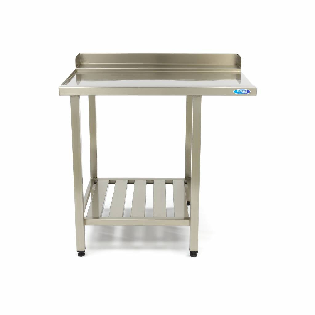 Diskmaskinsbord - 120 x 75 cm - vänster - med bakplatta och förvaringshylla