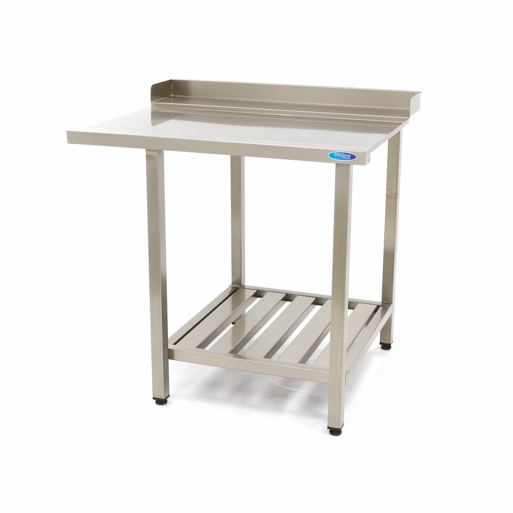 Diskmaskinsbord - 90 x 75 cm - höger - med bakplatta och förvaringshylla