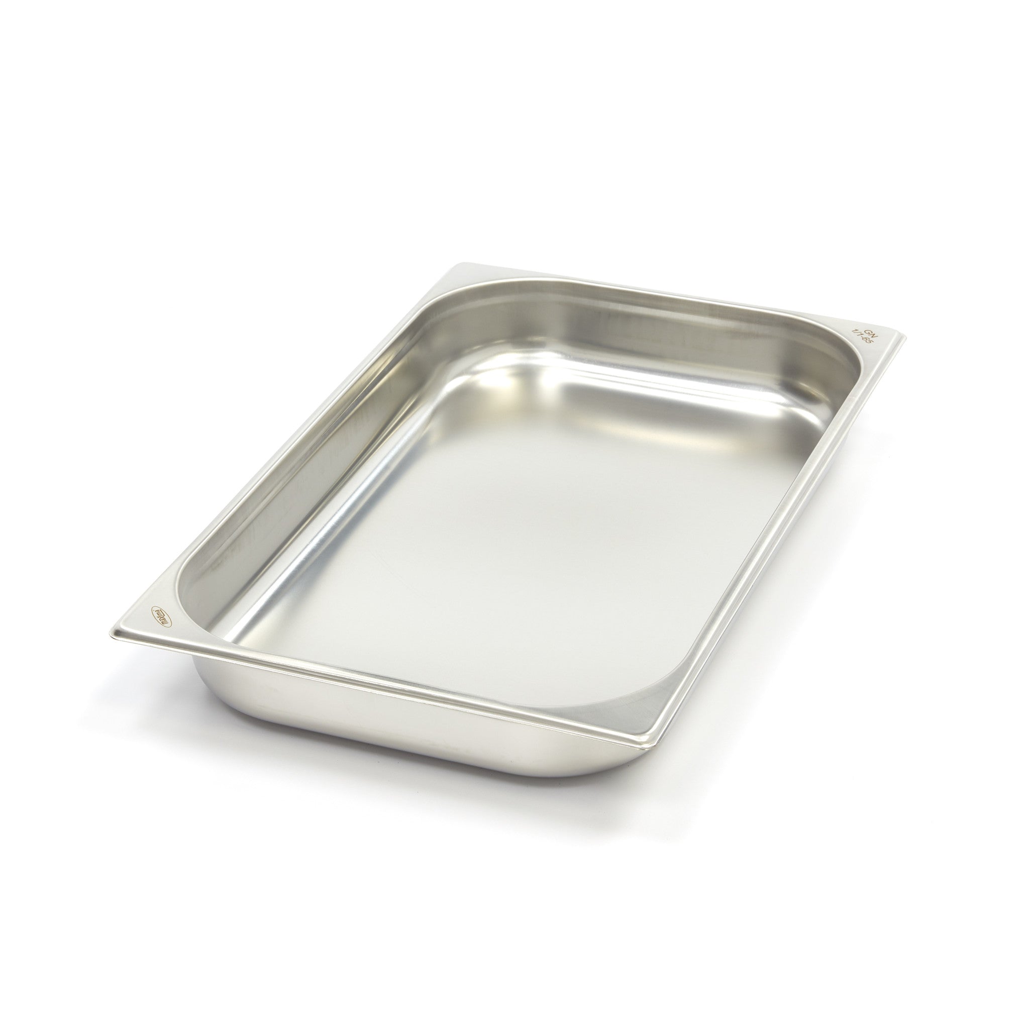 Gastronorm behållare - 3 stycken - 1/1 GN - 6,5 cm djup - rostfritt stål