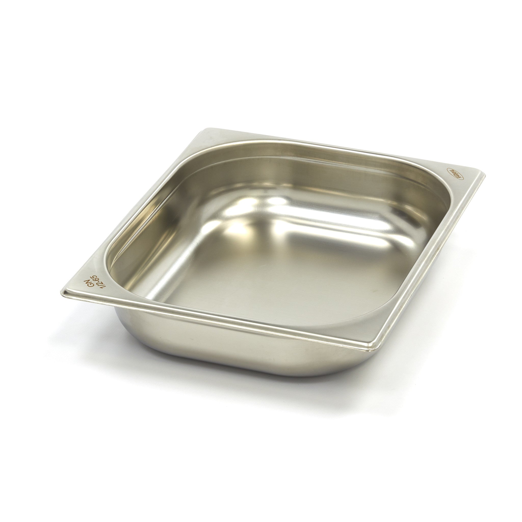 Gastronorm behållare - 3 stycken - 1/2 GN - 6,5 cm djup - rostfritt stål