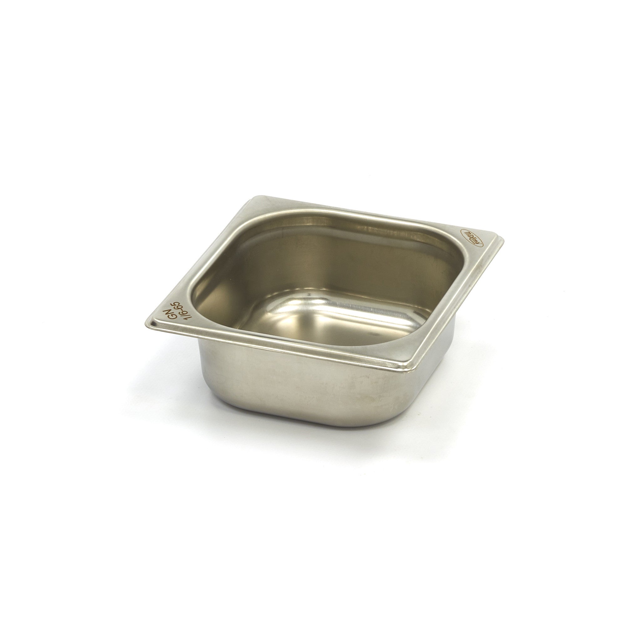 Gastronorm behållare - 3 stycken - 1/6 GN - 6,5 cm djup - rostfritt stål