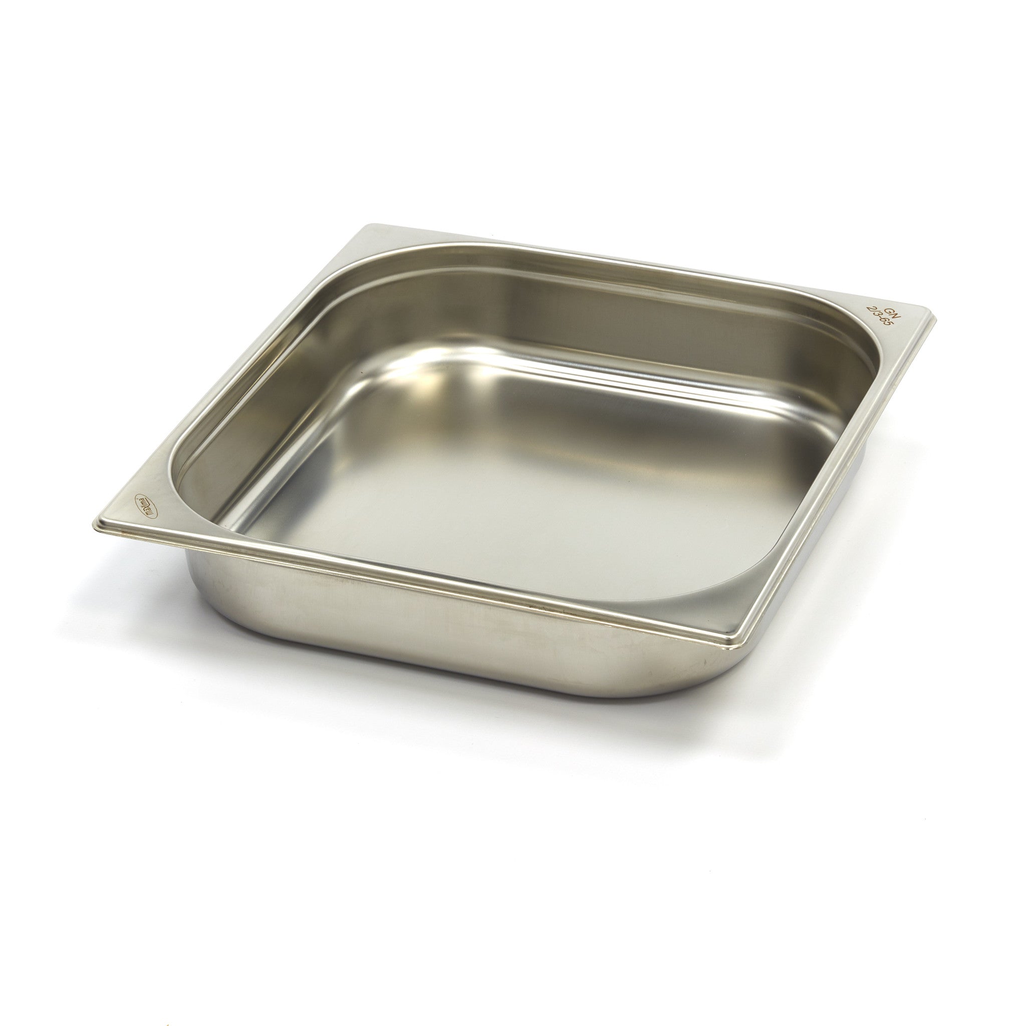 Gastronorm behållare - 3 stycken - 2/3 GN - 6,5 cm djup - rostfritt stål