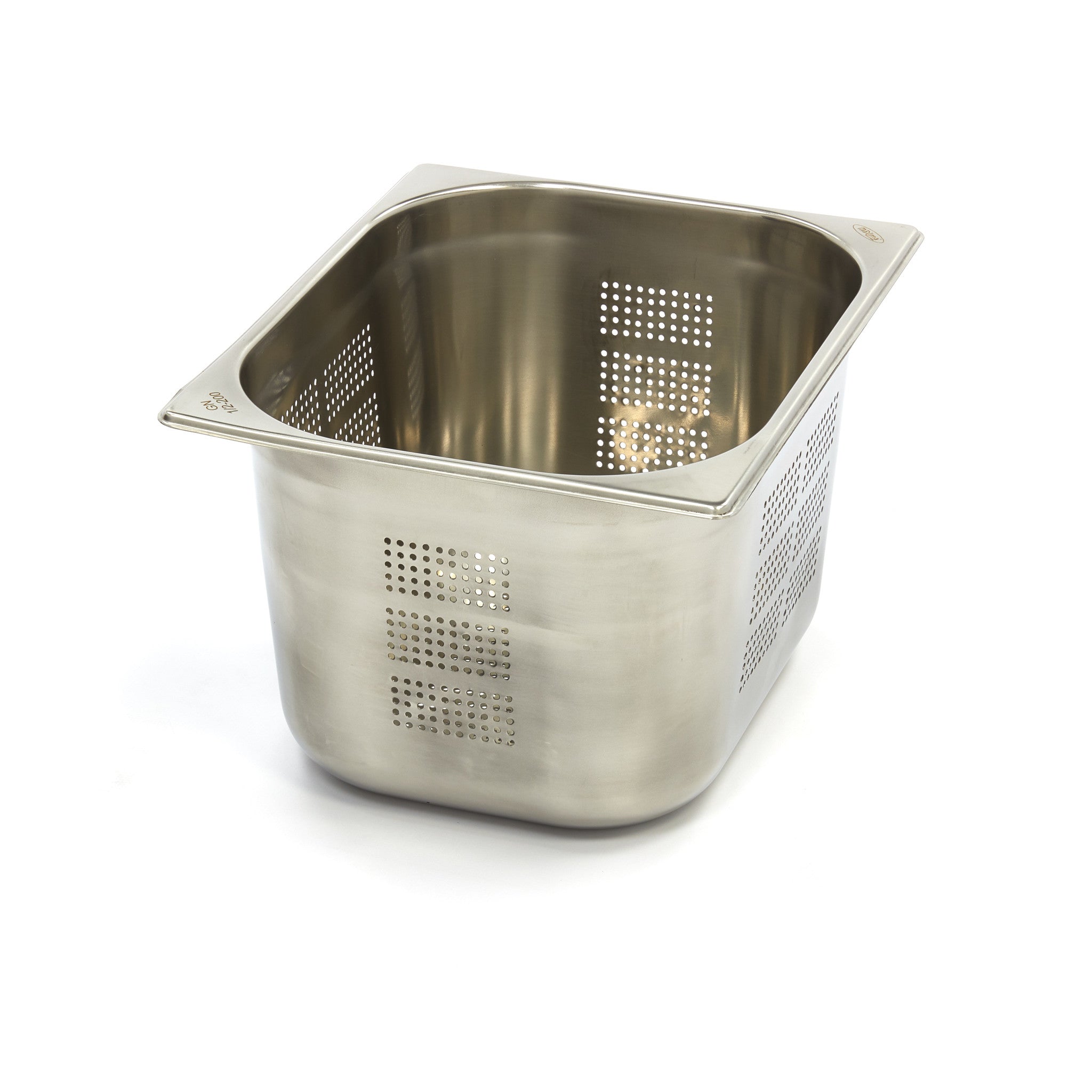 Gastronorm behållare - 3 stycken - 1/2 GN - 20 cm djup - rostfritt stål - perforerat