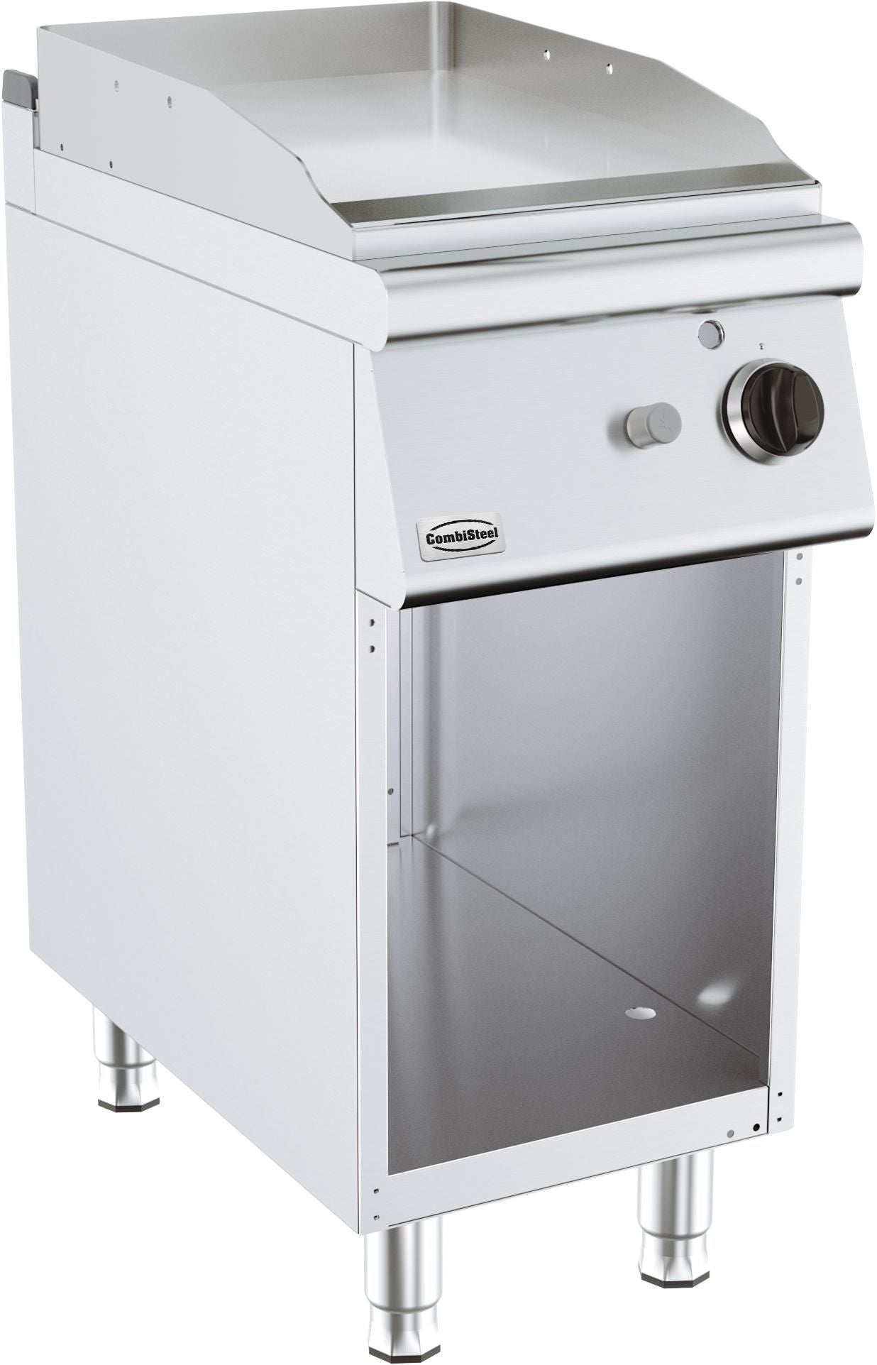 Stekplatta - gas - 400x700 mm - med underbord