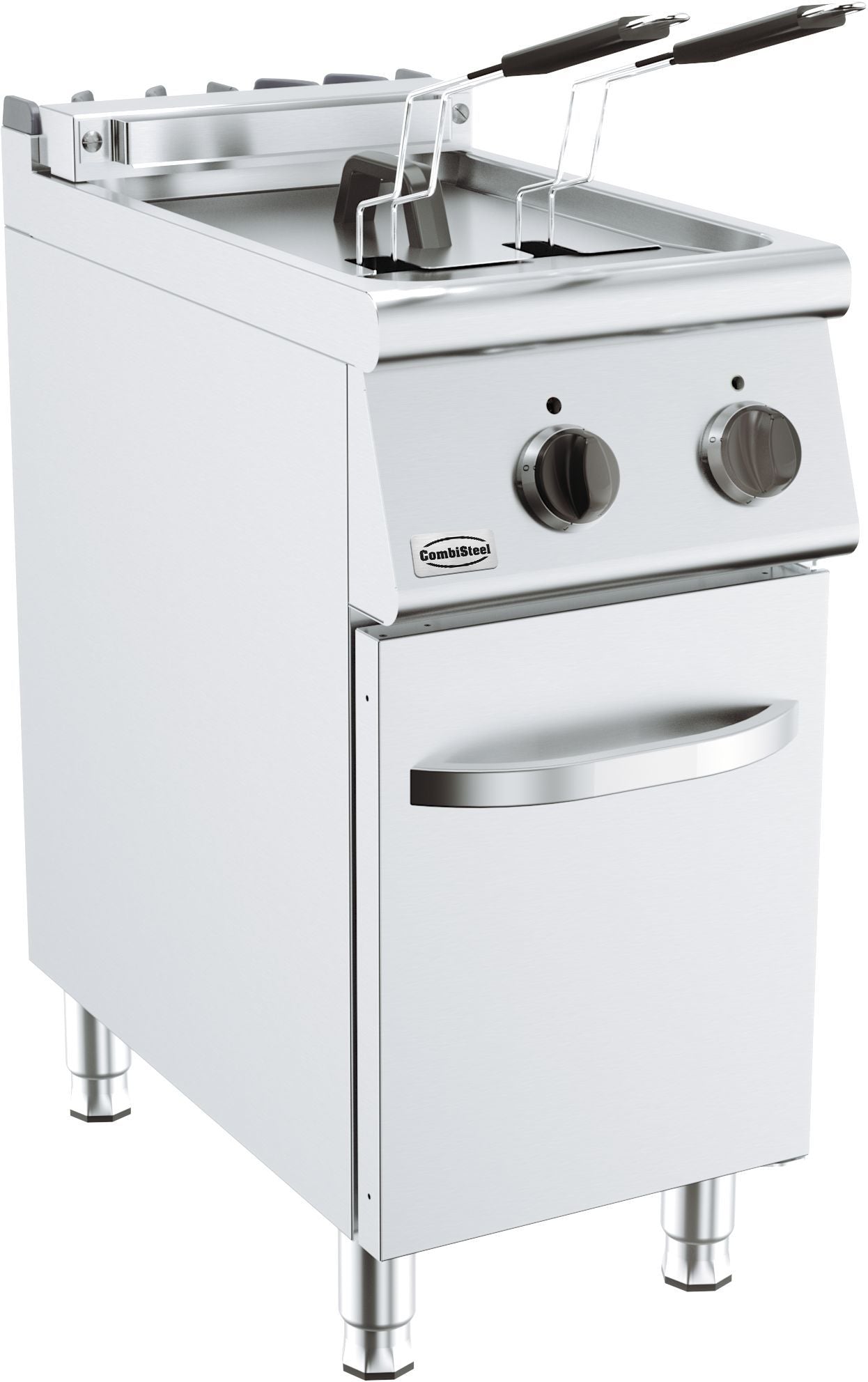 Friteringskastrull 18 liter - 2 korgar - 700 mm djup - gas