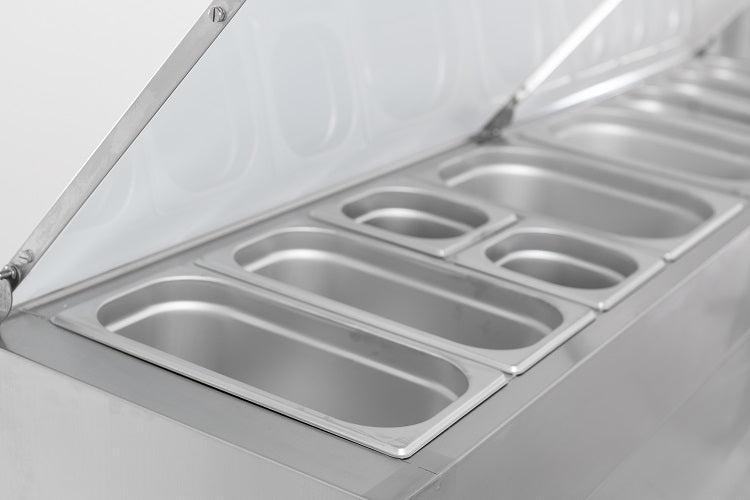 Saladette - 3 dörrar - 3 x 1/1 GN / 8 x 1/3 GN