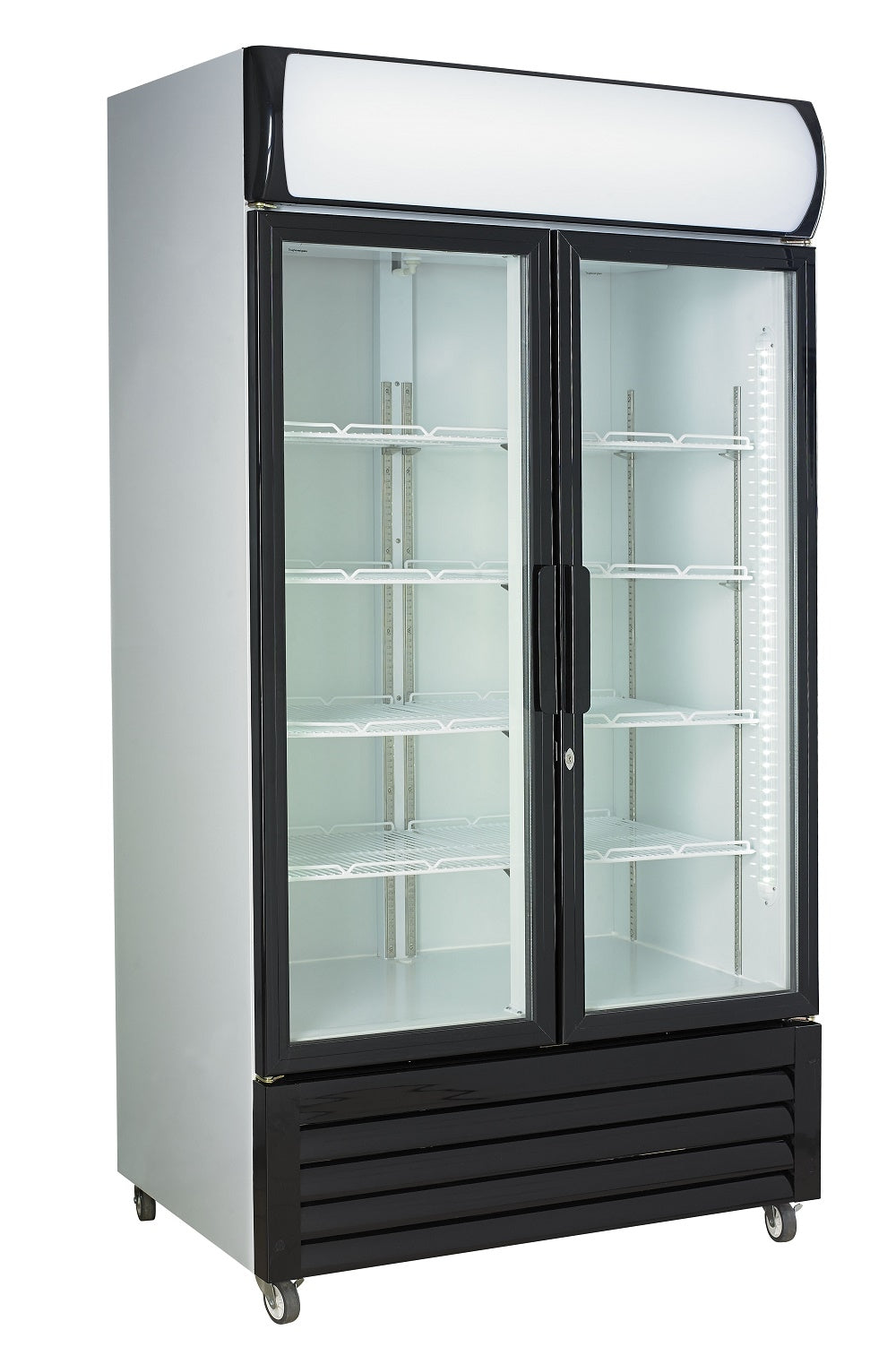Displaykyl - Vita/Svarta luckor - 760 liter