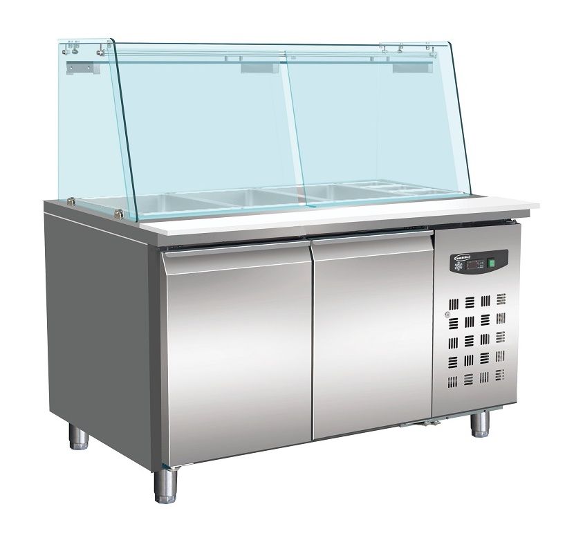 Saladette - 2 dörrar - 3 X 1/1 GN+ 3 X 1/6 GN