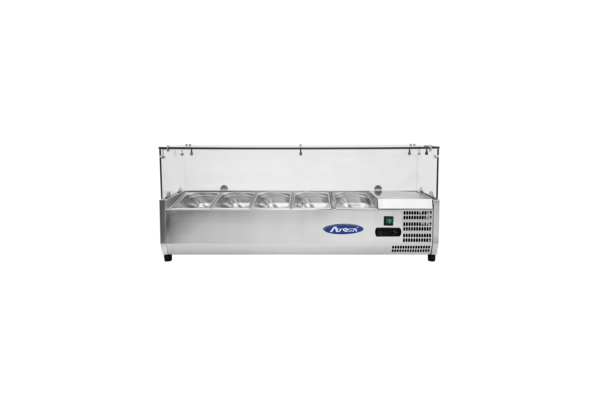 Kylaggregat - med glasdisk - 120,5 cm - 4 x 1/3 GN-behållare