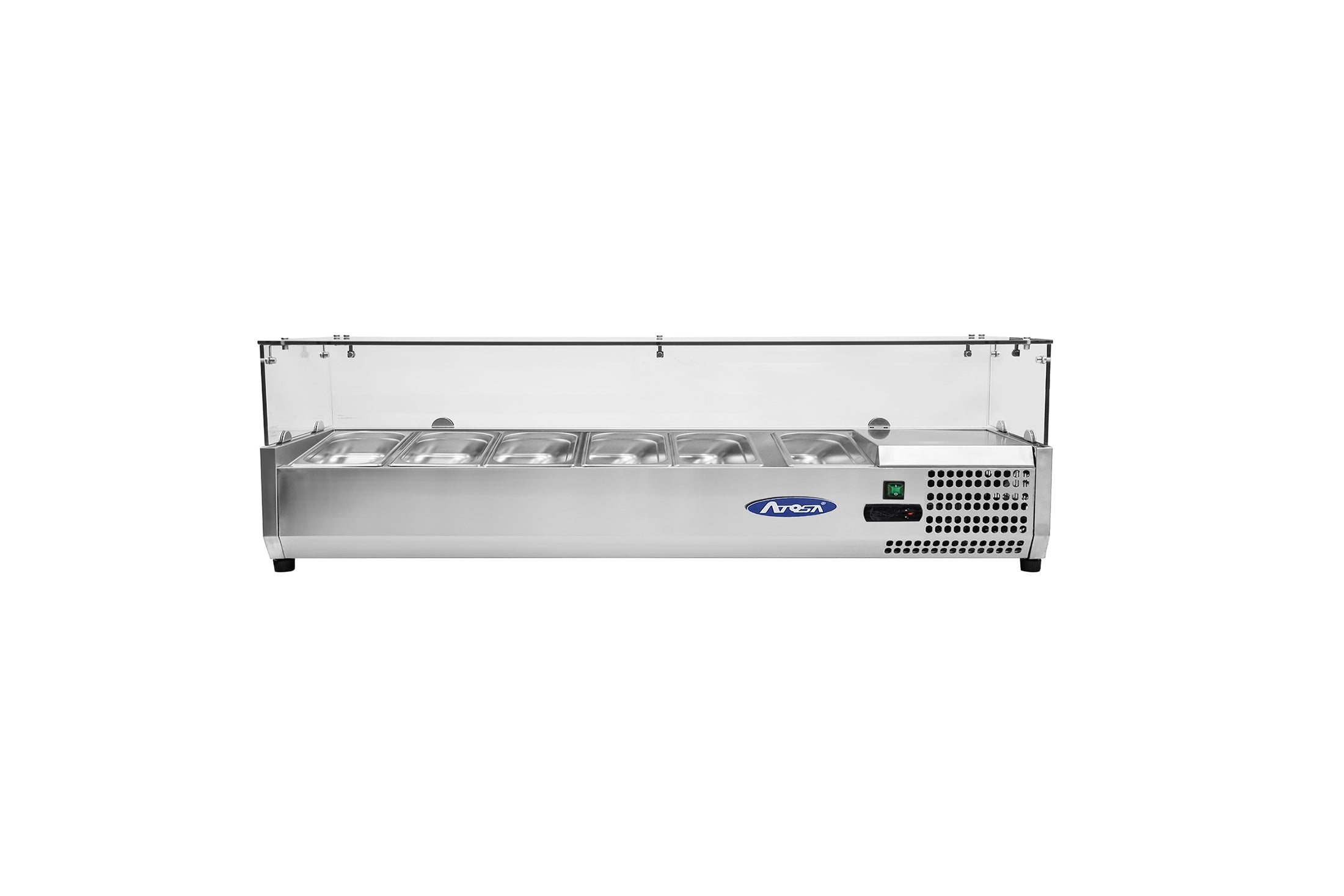 Kylaggregat - med glasdisk - 141,5 cm - 6 x 1/3 GN-behållare