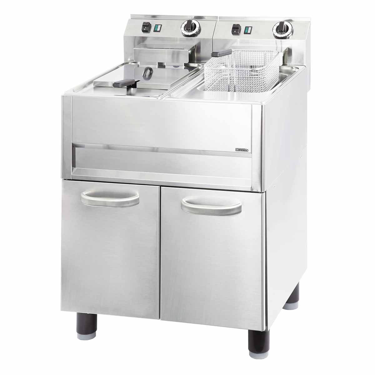 Friture Pro - 2x13 liter - 2x9,9 kW - Med underskåp