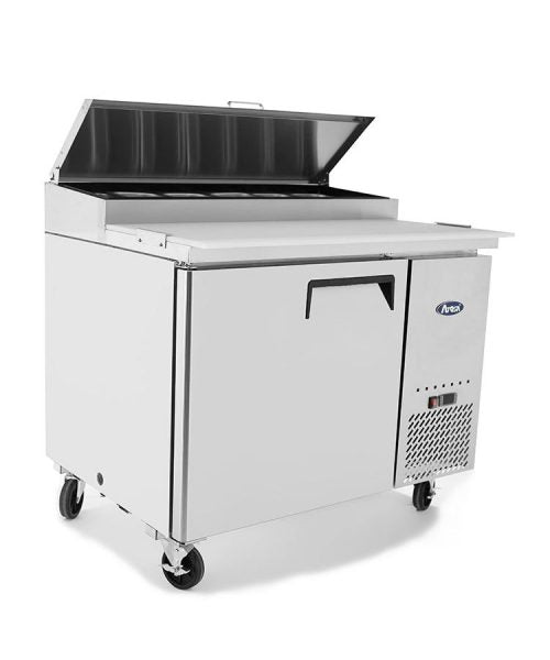 Saladette - 1 dörr - Inklusive 6 x 1/3 GN-behållare, 100 mm djupa