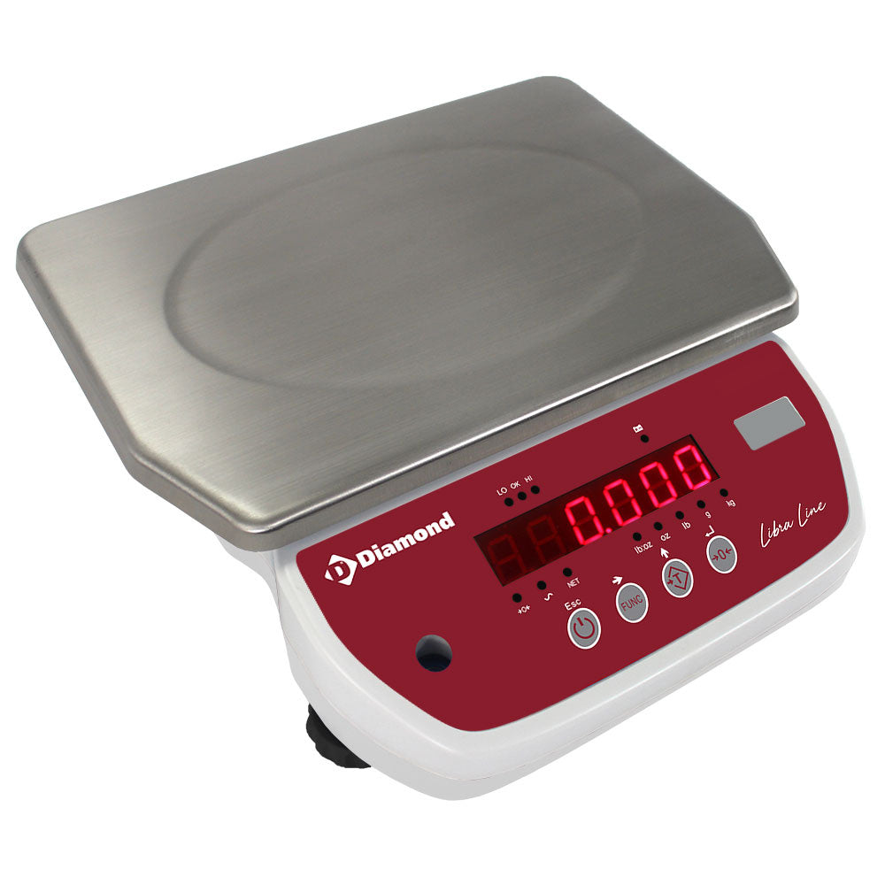Elektronisk våg i rostfritt stål, 6 kg x 1 g
