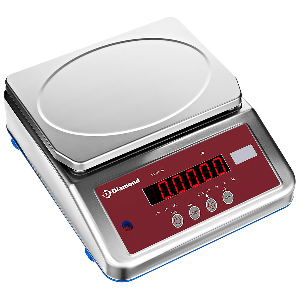Elektronisk våg i rostfritt stål, 16 kg x 1 g