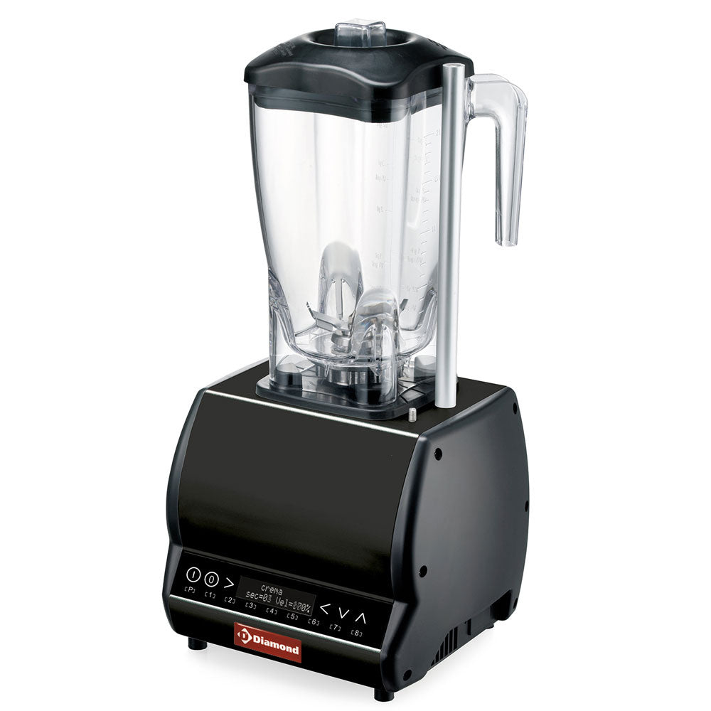 Professionell blender, fyrkantig glasbehållare 2 liter, variabel hastighet, programmerbar