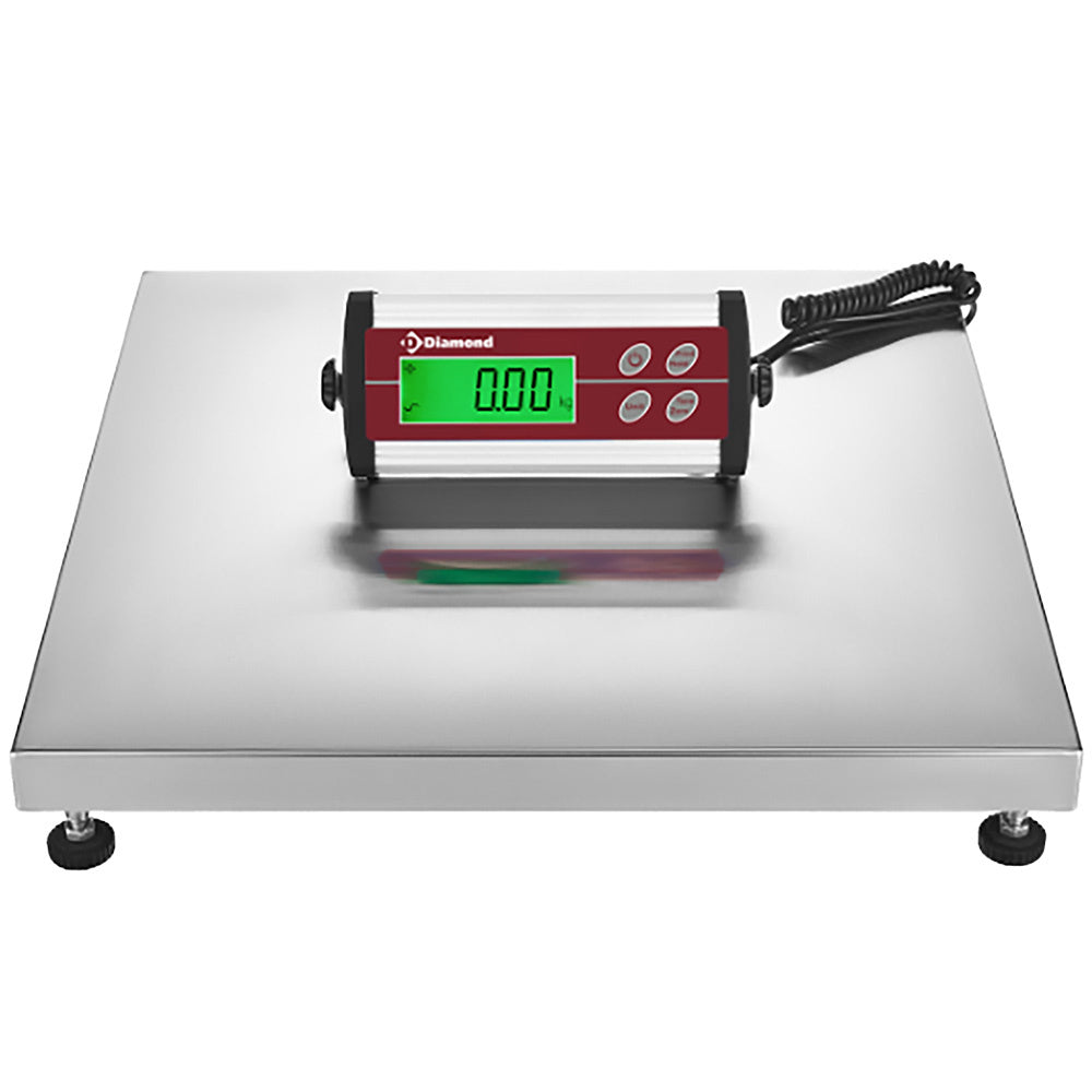 Elektronisk våg i rostfritt stål, 150 kg x 50 g