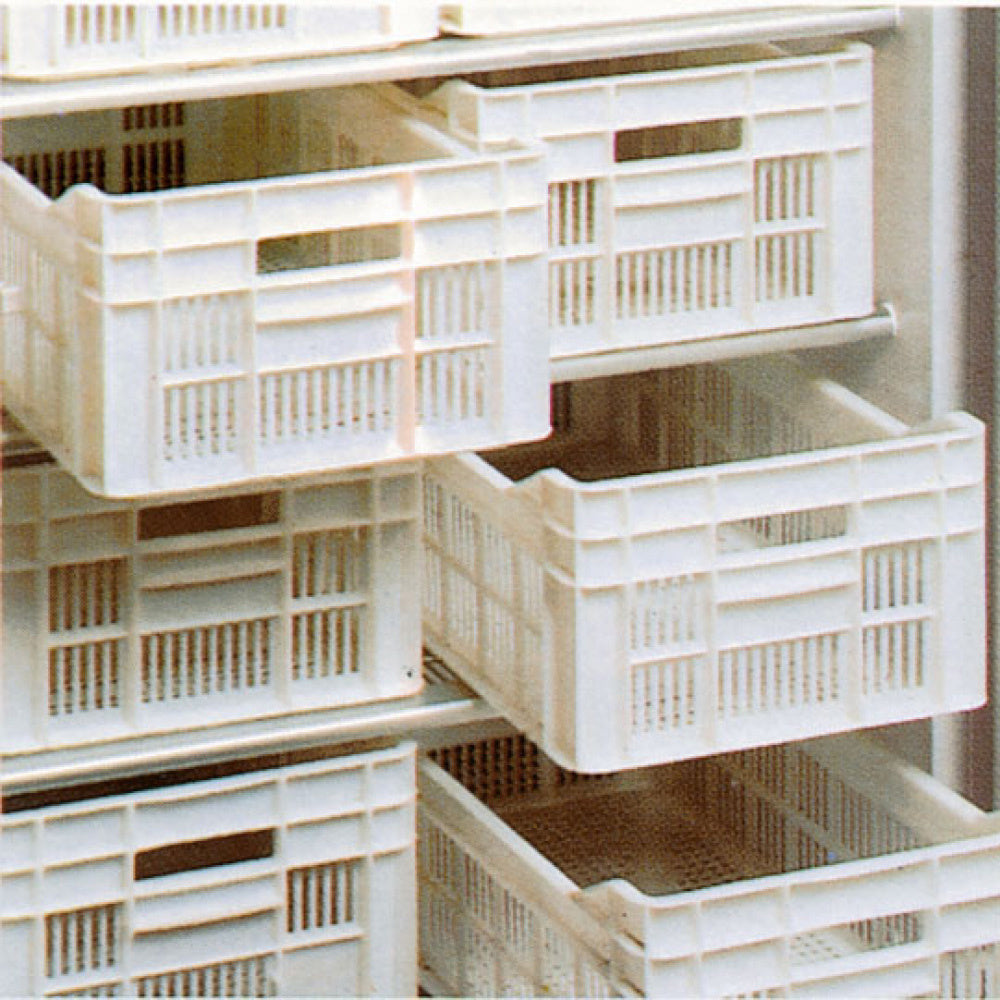 Sats bestående av 6 polyetylenfat 500x300xh175 mm