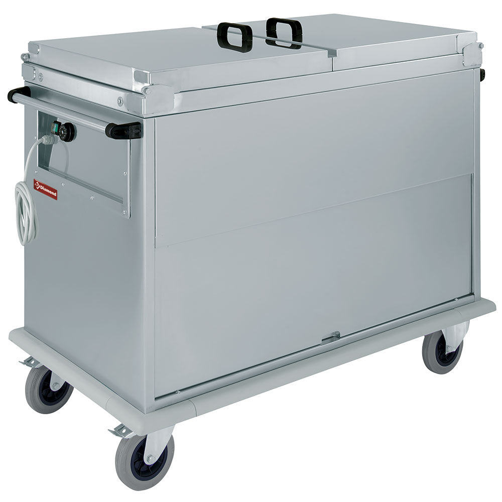 Bain-Marie 3x GN 1/1, 1 T°, med låg, skab med vippdörr
