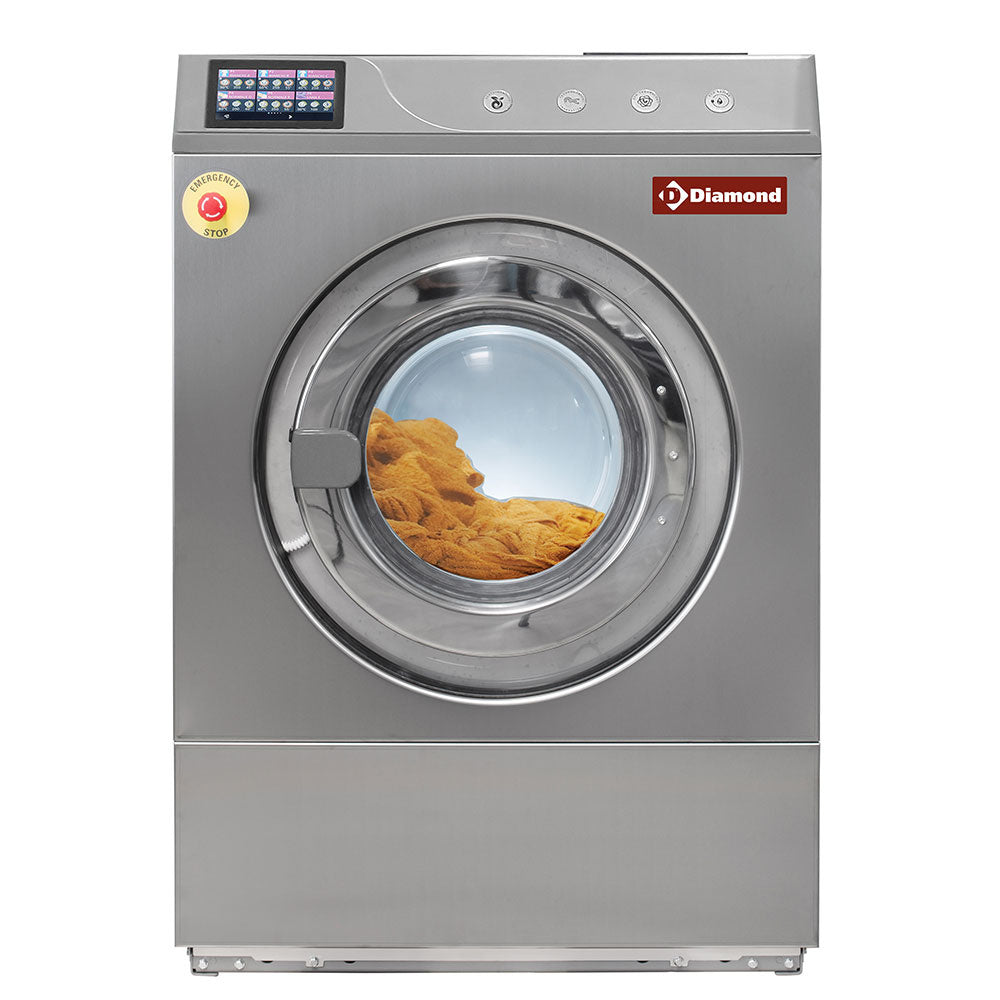 Tvättmaskin, centrifugering, 11 kg rostfritt stål