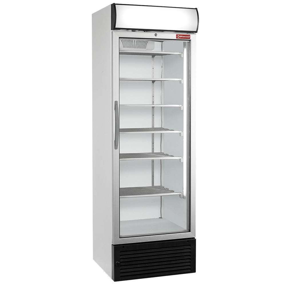 Statisk/ventilerad negativ temperaturdisplay, 500 liter, ljuslåda