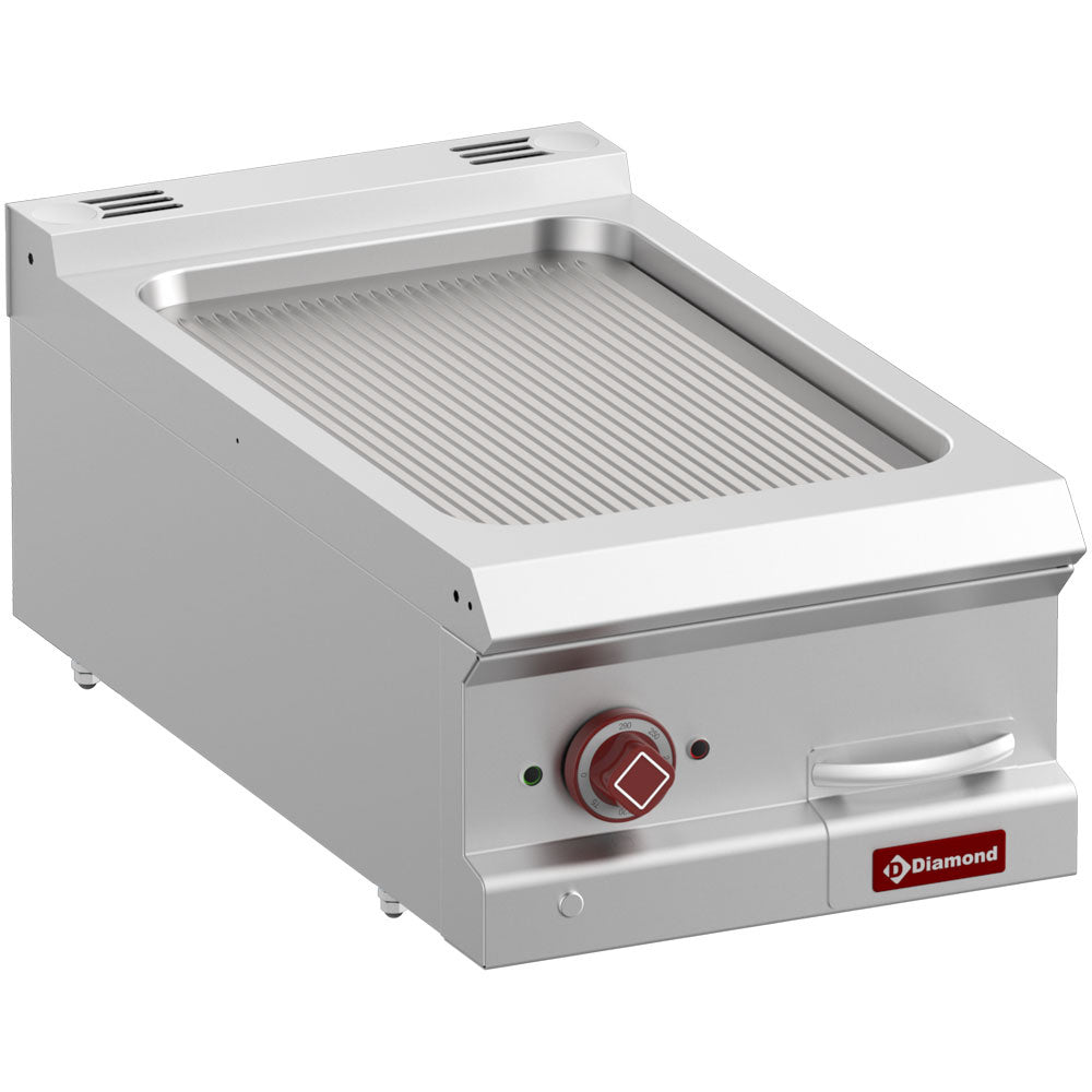 Elektrisk stegeplatta ribbad, modul 1/2 -Top-