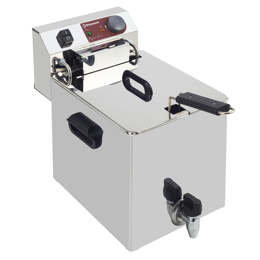 Elektrisk bordfrituggryte 10 liter + hane