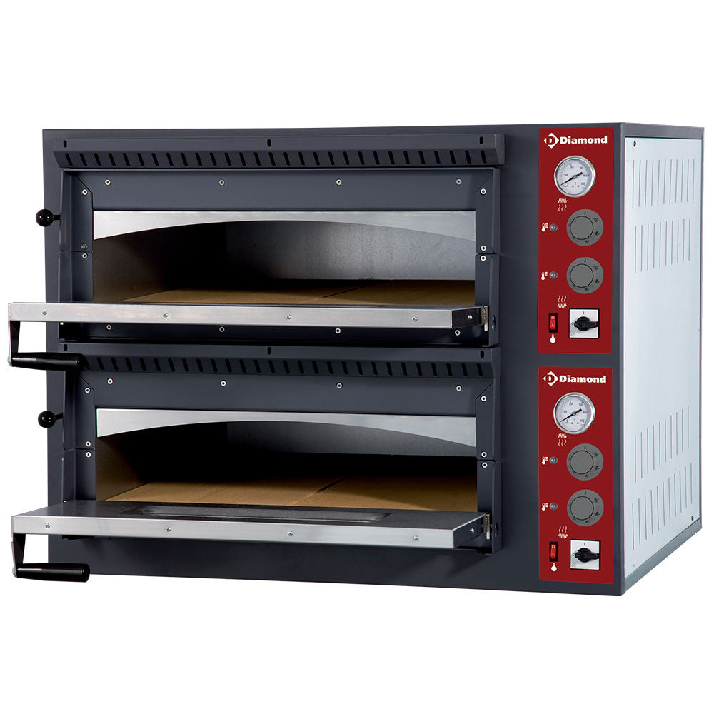 Pizzaugn för 2x4 pizzor, 2 rum