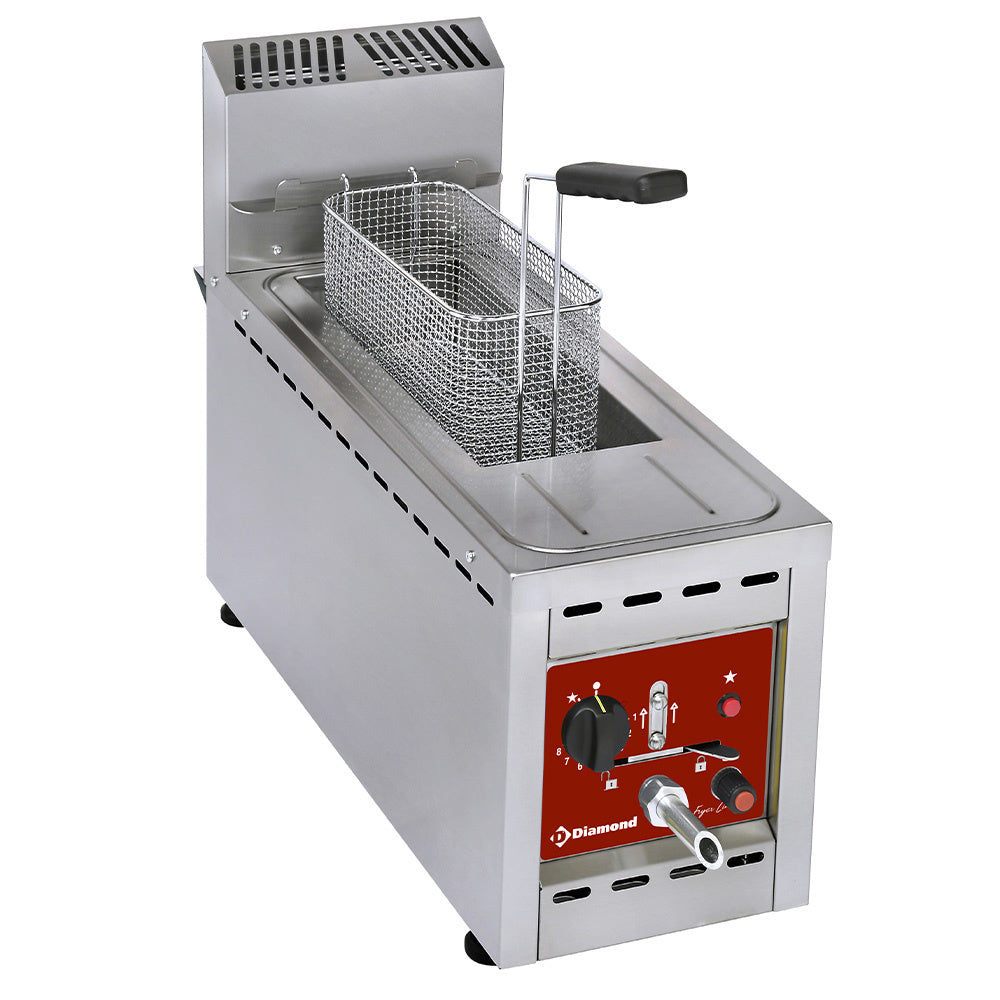Friteringskastrull, gas, 1 tank 8 liter - TOP-