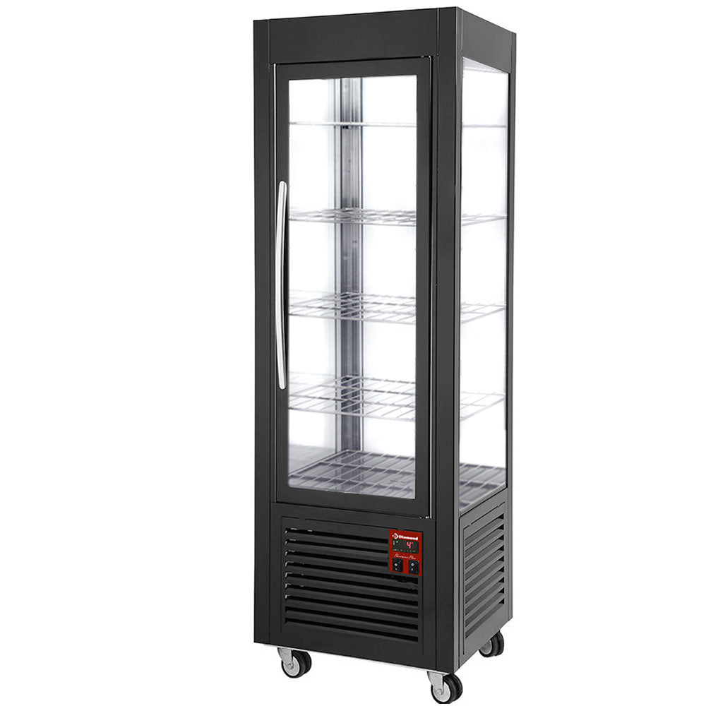 Kageregal, 5 hyllor, 360 liter, svart