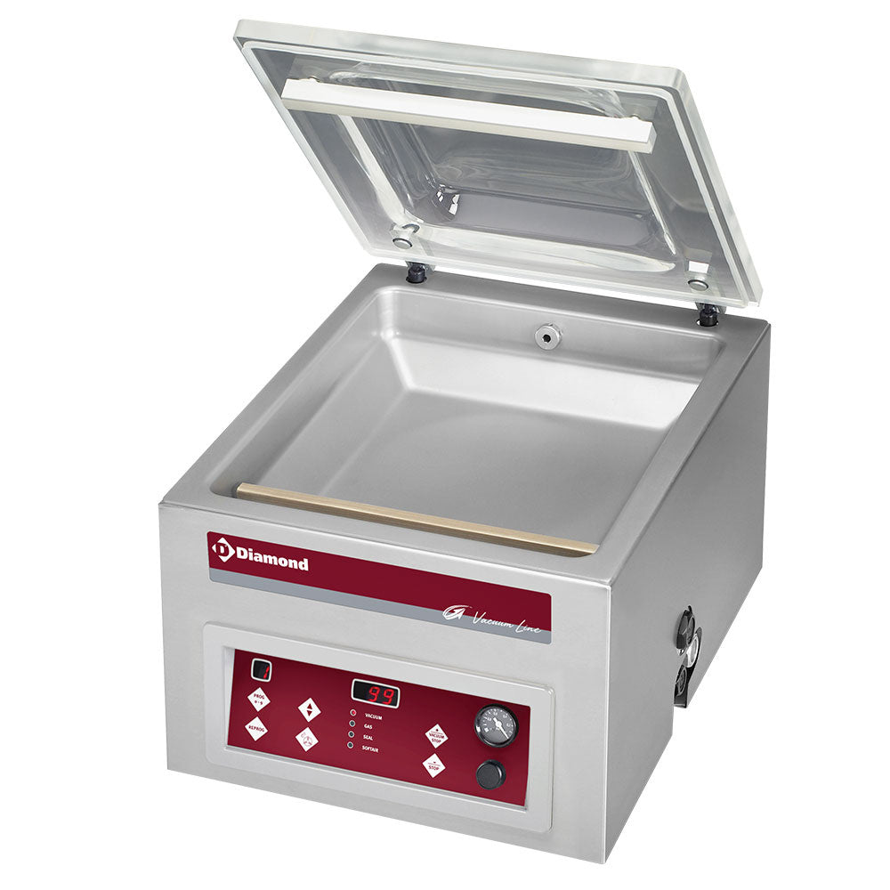 Vakuummaskin, kammare 350x370xh150 mm - 16 m3/t