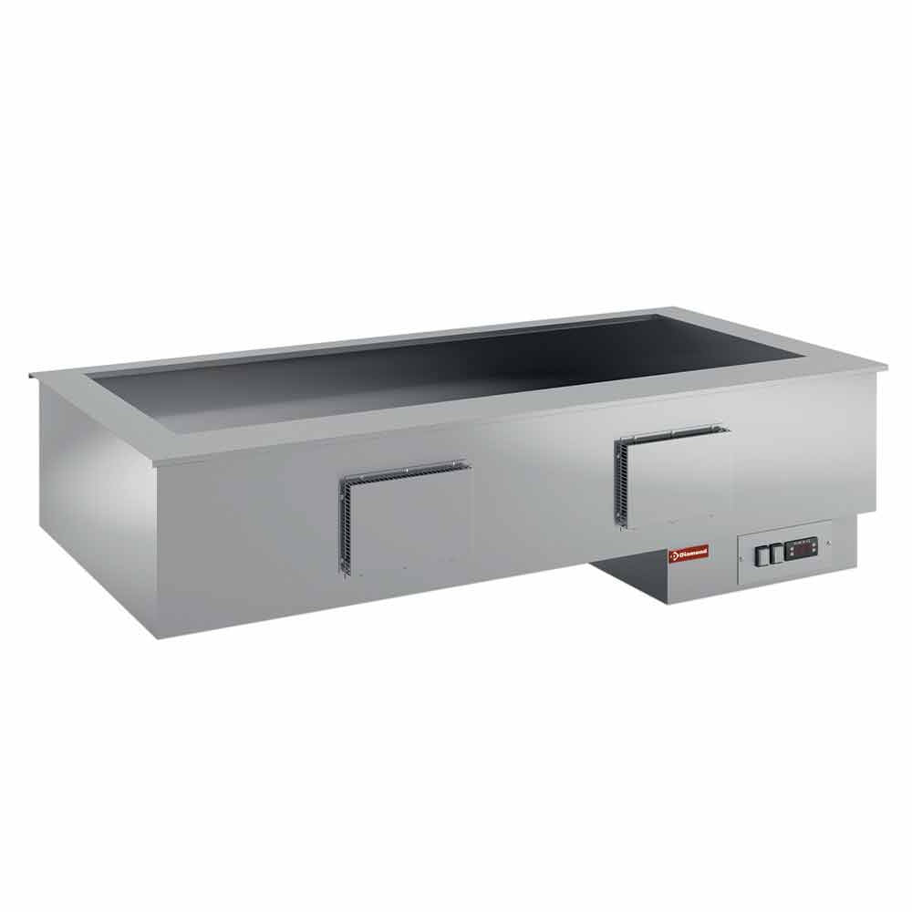 Element bain-marie diskbänk "torr" ventilerad 3x GN 1/1