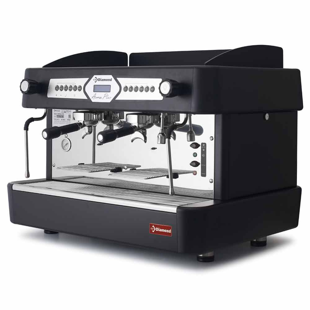 Espressomaskin 2 grupper, automatisk (med display) - Svart